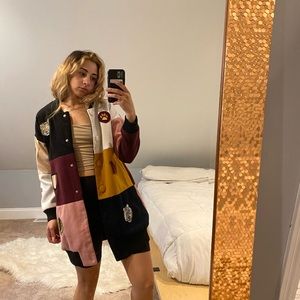 Multicolor patched jacket